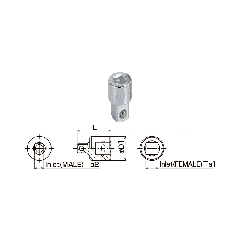 socket adapter hand with specs